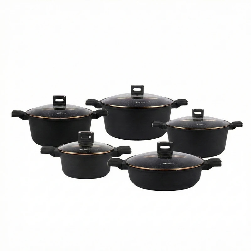 سرویس قابلمه گرانیتی 10 پارچه سوناشی مدل SCW-510
